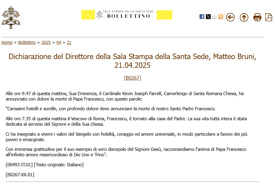 Pope Francis, the Unwavering Voice of Peace, Returns to the House of the Father — NewsRoomIn