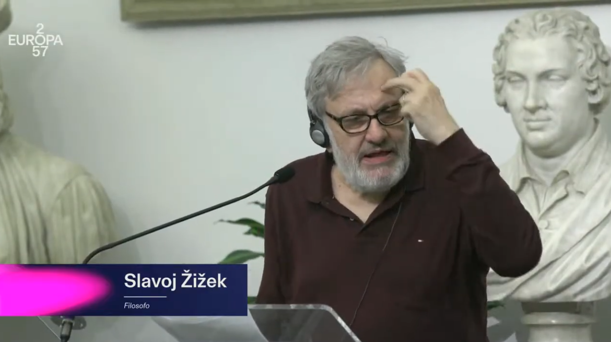 Slavoj Žižek Warns of Global System Collapse in Rome