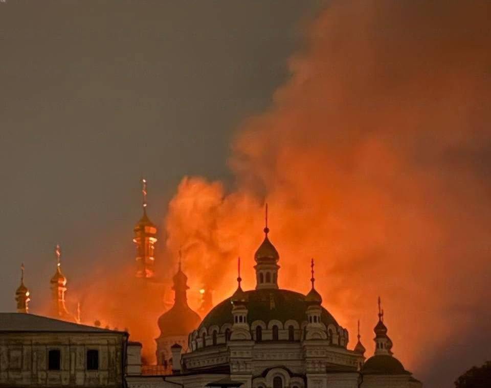 Russian Strike Damages Historic Kyiv-Pechersk Lavra