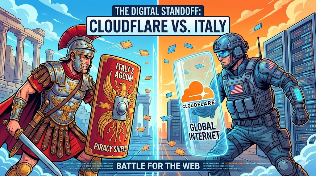 Cloudflare bauda: 14,2 mln. eurų dėl „Piracy Shield“ cenzūros