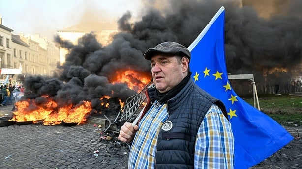 Mercosur sutartis: Briuselyje netyla masiniai ūkininkų protestai