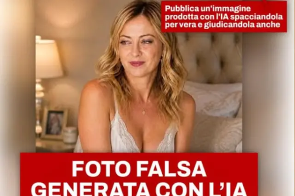 Giorgia Meloni reagavo į dirbtinio intelekto klastotes