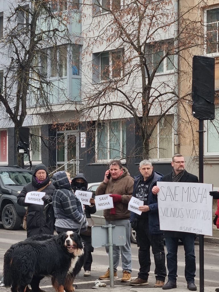 В Вильнюсе прошел митинг #SaveMisha (Фото) — NewsRoomIn