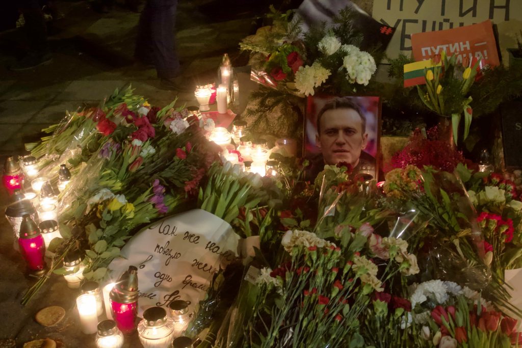 Акция памяти Алексея Навального в Вильнюсе — NewsRoomIn