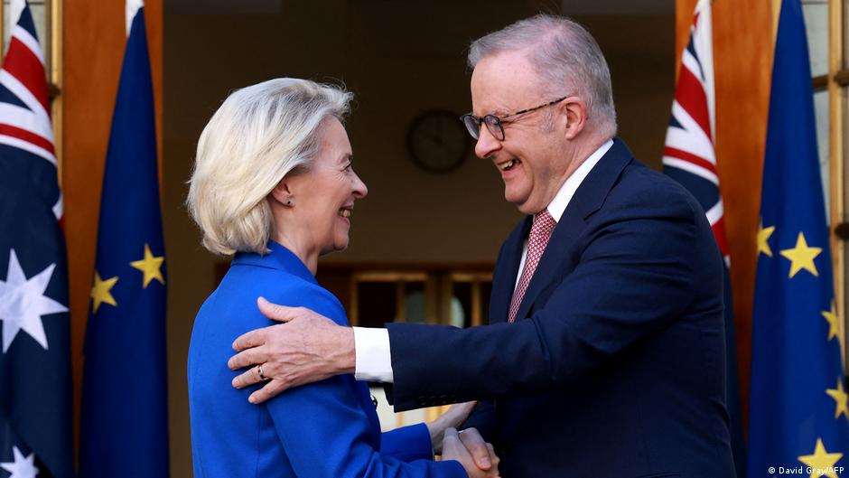 Ursula von der Leyen, ES ir Australijos sutartis