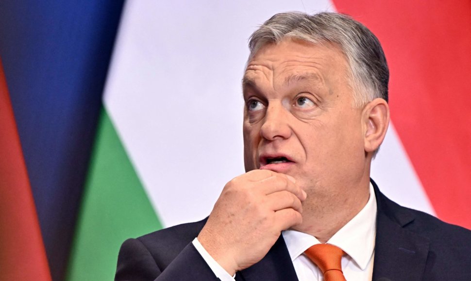 Viktor Orban at a Hungary elections event